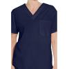 Dickies EDS Signature Scrubs for Women and Scrubs for Men, Unisex One Pocket V-Neck Top in Soft Brushed Poplin 83706(Navy)