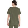 Dickies EDS Signature Scrubs for Women and Scrubs for Men, Unisex One Pocket V-Neck Top in Soft Brushed Poplin 83706(Olive)