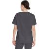 Dickies EDS Signature Scrubs for Women and Scrubs for Men, Unisex One Pocket V-Neck Top in Soft Brushed Poplin 83706(Pewter)