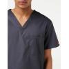 Dickies EDS Signature Scrubs for Women and Scrubs for Men, Unisex One Pocket V-Neck Top in Soft Brushed Poplin 83706(Pewter)