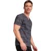 Dickies EDS Signature Scrubs for Women and Scrubs for Men, Unisex One Pocket V-Neck Top in Soft Brushed Poplin 83706(Plaid Distress)