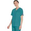 Dickies EDS Signature Scrubs for Women and Scrubs for Men, Unisex One Pocket V-Neck Top in Soft Brushed Poplin 83706(Teal Blue)
