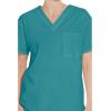 Dickies EDS Signature Scrubs for Women and Scrubs for Men, Unisex One Pocket V-Neck Top in Soft Brushed Poplin 83706(Teal Blue)