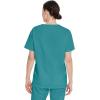 Dickies EDS Signature Scrubs for Women and Scrubs for Men, Unisex One Pocket V-Neck Top in Soft Brushed Poplin 83706(Teal Blue)