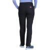 Dickies EDS Signature Women Scrubs Pant Mid Rise Tapered Leg Pull-on DK125(Black)