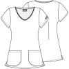 Dickies EDS Women Scrubs Top V-Neck DK700(Camo Flight)