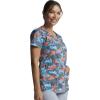 Dickies EDS Women Scrubs Top V-Neck DK700(Camo Flight)