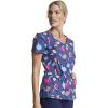 Dickies EDS Women Scrubs Top V-Neck DK700(Denim Garden)