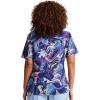 Dickies EDS Women Scrubs Top V-Neck DK700(Digital Waves)