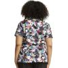 Dickies EDS Women Scrubs Top V-Neck DK700(Fur-ever Floral)