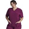 Dickies EDS Women Scrubs Top V-Neck DK700(Wine)