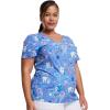 Dickies EDS Women Scrubs Top V-Neck Print DK852(Fillings for You)