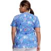 Dickies EDS Women Scrubs Top V-Neck Print DK852(Fillings for You)