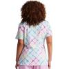 Dickies EDS Women Scrubs Top V-Neck Print DK852(Groovy Grid)