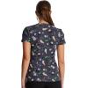 Dickies EDS Women Scrubs Top V-Neck Print DK852(Miso Purr-fect)