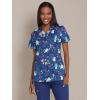 Dickies EDS Women Scrubs Top V-Neck Print DK876(Don’t Rush)