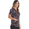 Dickies EDS Women Scrubs Top V-Neck Print DK876(Drizzle Daze)