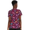 Dickies EDS Women Scrubs Top V-Neck Print DK876(Happy Hippie)