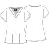 Dickies EDS Women Scrubs Top V-Neck Print DK876(Happy to Be Here)