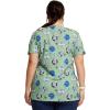Dickies EDS Women Scrubs Top V-Neck Print DK876(Happy to Be Here)