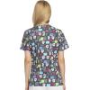Dickies EDS Women Scrubs Top V-Neck Print DK876(Have a Laugh)