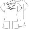 Dickies EDS Women Scrubs Top V-Neck Print DK876(Howl-oween Friends)