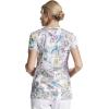Dickies EDS Women Scrubs Top V-Neck Print DK876(Jungle Buddies)