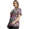 Dickies EDS Women Scrubs Top V-Neck Print DK876(Love Hope Heal)