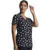 Dickies EDS Women Scrubs Top V-Neck Print DK876(Love U Dots)
