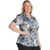 Dickies EDS Women Scrubs Top V-Neck Print DK876(Organic Tie Dye)