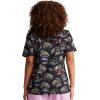 Dickies EDS Women Scrubs Top V-Neck Print DK876(Radiate Positivity)