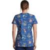 Dickies EDS Women Scrubs Top V-Neck Print DK876(Roo-ting for You)