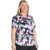 Dickies EDS Women Scrubs Top V-Neck Print DK876(Street Art)