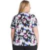 Dickies EDS Women Scrubs Top V-Neck Print DK876(Street Art)