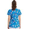Dickies EDS Women Scrubs Top V-Neck Print DK876(Tooth’s Day Everyday)