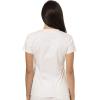 Dickies EDS Women Scrubs Top V-Neck Print DK876(White)