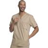 Dickies Gen Flex Men Scrubs Top V-Neck 81722(Dark Khaki)