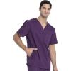 Dickies Gen Flex Men Scrubs Top V-Neck 81722(Eggplant)