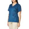 Dickies Gen Flex Women Scrubs Top Mock Wrap 817355.(Caribbean)