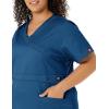 Dickies Gen Flex Women Scrubs Top Mock Wrap 817355.(Caribbean)