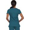 Dickies Gen Flex Women Scrubs Top Mock Wrap 817355.(Caribbean Blue)