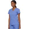 Dickies Gen Flex Women Scrubs Top Mock Wrap 817355.(Ceil Blue)