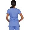 Dickies Gen Flex Women Scrubs Top Mock Wrap 817355.(Ceil Blue)