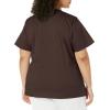 Dickies Gen Flex Women Scrubs Top Mock Wrap 817355.(Chocolate)