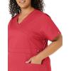 Dickies Gen Flex Women Scrubs Top Mock Wrap 817355.(Crimson)