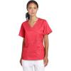 Dickies Gen Flex Women Scrubs Top Mock Wrap 817355.(Crimson)