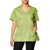 Dickies Gen Flex Women Scrubs Top Mock Wrap 817355.(Desert Sage)