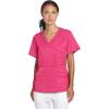 Dickies Gen Flex Women Scrubs Top Mock Wrap 817355.(Hot Pink)