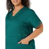 Dickies Gen Flex Women Scrubs Top Mock Wrap 817355.(Hunter Green)