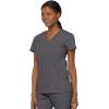 Dickies Gen Flex Women Scrubs Top Mock Wrap 817355.(Pewter)